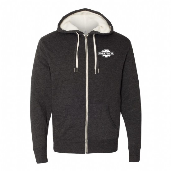Sherpa-Lined Full-Zip Hooded Sweatshirt