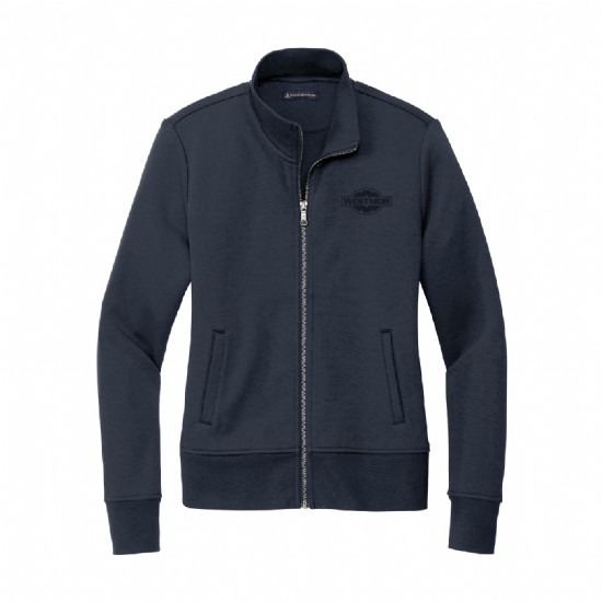Brooks Brothers Womens Double-Knit Full-Zip