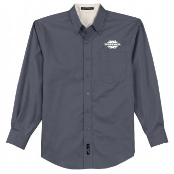 Long Sleeve Easy Care Button Down Shirt
